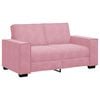 vidaXL Dvivietė sofa, rožinė, 160x78x84 cm, aksomas