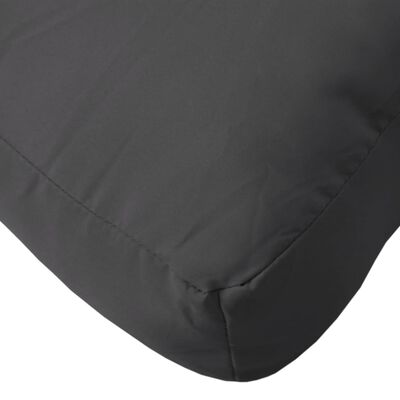 vidaXL Paletės pagalvėlė, juodos spalvos, 60x40x12cm, audinys