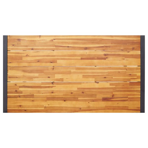 vidaXL Sodo valgomojo baldų komplektas, 5 dalių, pilkos spalvos