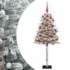 vidaXL Dirbtinė Kalėdų eglutė su burbulais 120 cm 150 LED &Scaron;ilta balta