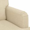 vidaXL Sofa 2 pcs Kreminė 144 x 80 x 85 cm audinys