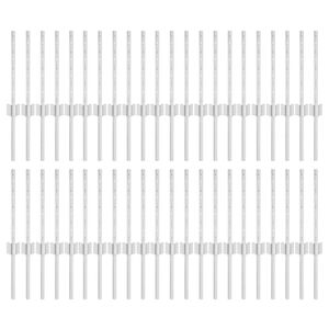 vidaXL Įmontuotas tvoros stulpas 44 pcs Sidabrinė 80 cm