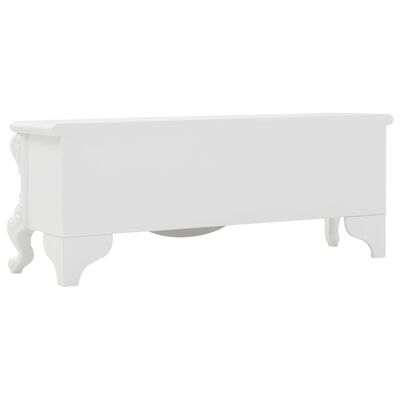 vidaXL Kavos staliukas, baltos spalvos, 115x35x45 cm
