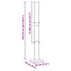 vidaXL Prekybos parodos stendai Balta 30 x 24 x 214 cm Plienas