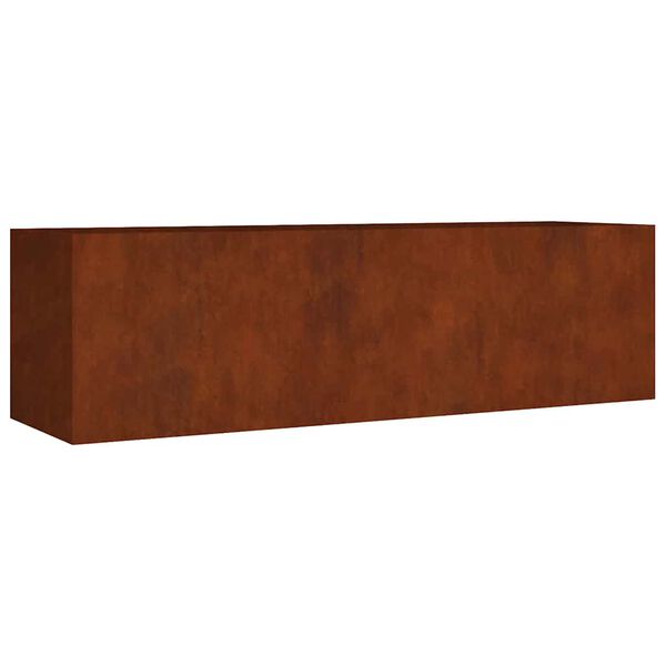 vidaXL Auk&scaron;tas sodo lovelis, 280x80x80cm, Corten plienas