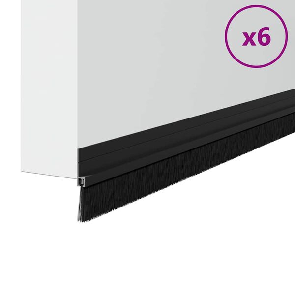 vidaXL Savaranki&scaron;kai klijuojami durų &scaron;epetėlių sandarikliai 6 pcs