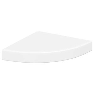 vidaXL Pakabinama kampinė lentyna, baltos spalvos, 25x25x3,8cm, MDF