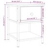 vidaXL Naktiniai staliukai, 2vnt., dūminiai, 34x35,5x45cm, mediena