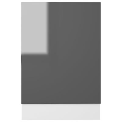 vidaXL Indaplovės plokštė, pilkos spalvos, 45x3x67cm, MDP, blizgi