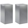 vidaXL Augalų stovas 2 pcs Sidabrinė 30 x 30 x 60 cm