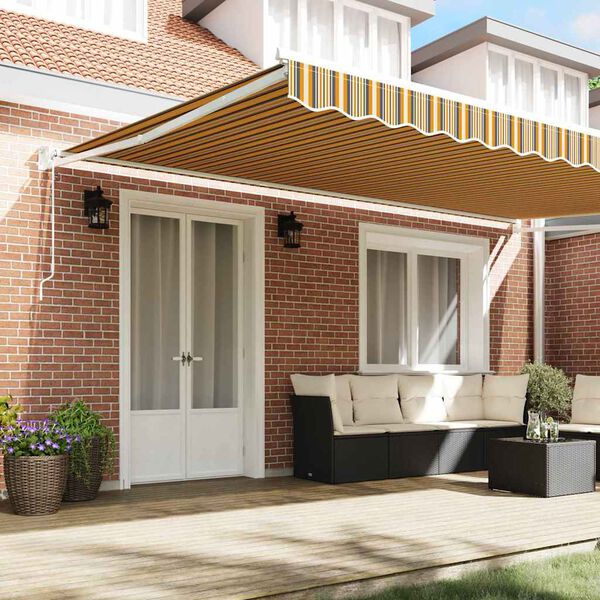 vidaXL Ištraukiama markizė Įvairiaspalvis 500 × 300 cm audinys