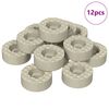 vidaXL Kėdės kojos grindų apsaugos 12 pcs Skaidrus &Oslash; 15 x 16 mm PVC