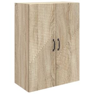 vidaXL Prie sienos montuojama spinta Sonoma ąžuolas 66 x 34,5 x 90 cm