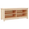 vidaXL Suoliukas batams, 110x38x45,5cm, pu&scaron;ies medienos masyvas
