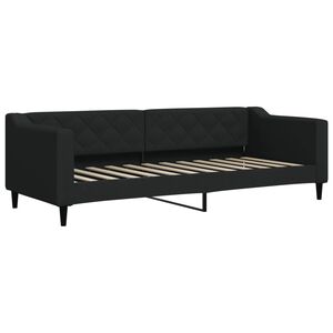 vidaXL Sofa, juodos spalvos, 80x200cm, audinys