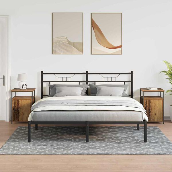 vidaXL &Scaron;alia lovos spintelė Sena mediena Apdirbta mediena