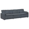 vidaXL Modulinė sofa su pagalvėlėmis, tamsiai pilka