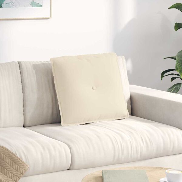 vidaXL Apsaugos Pagalvė Smėlio 50 x 45 cm Mikropluo&scaron;to audinys