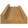 vidaXL Sieninė lentyna 4 pcs Smėlio 40 x 9 x 3 cm Apdirbta mediena