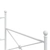 vidaXL Dieninė lova be čiužinio Balta 100x200 cm Plienas