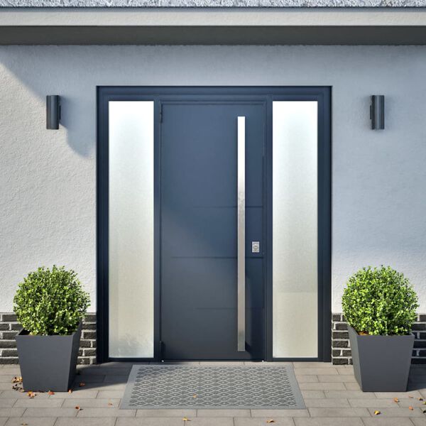 vidaXL Sodo loveliai, 2vnt., antracito spalvos, 40x40x40cm, plienas