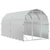 vidaXL Vi&scaron;tų būdas Sidabrinė 400 x 200 x 200 cm Galvanizuotas plienas