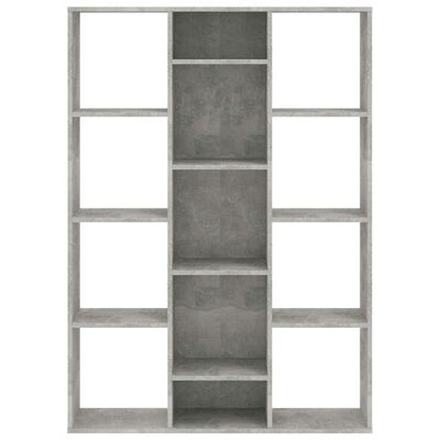 vidaXL Pertvara/spintelė knygoms, betono, 100x24x140cm, mediena