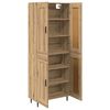 vidaXL Auk&scaron;tas spintelė 2 pcs Amatininkų ąžuolas 69,5 x 34 x 180 cm