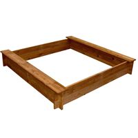 vidaXL Smėlio dėžė, mediena, kvadratinė