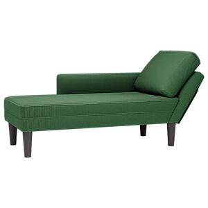 vidaXL Poilsio sofa su pagalvės tamsiai žalia velveto audinys