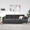 vidaXL Svetainės sofa 3 pcs Juoda
