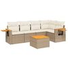 vidaXL Patio Sofa Set 6 vietos Beige and Cream