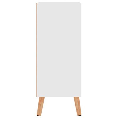 vidaXL Šoninė spintelė, baltos spalvos, 60x30x72cm, apdirbta mediena