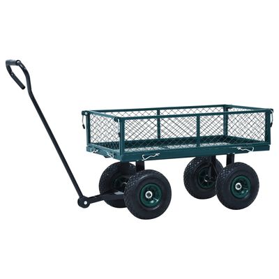 vidaXL Rankinis sodo vežimėlis, žalios spalvos, 250kg