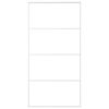 vidaXL Stumdomos durys, baltos, 102,5x205cm, ESG stiklas ir aliuminis