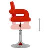 vidaXL Baro taburetė, raudonos spalvos, dirbtinė oda (335549)