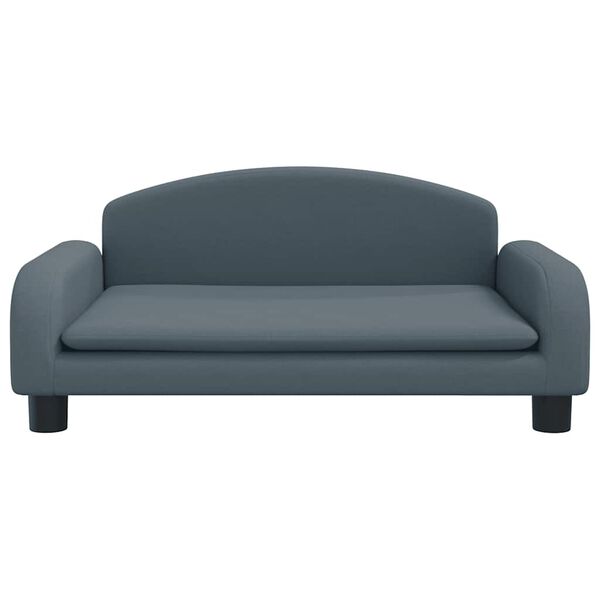 vidaXL Vaiki&scaron;ka sofa, tamsiai pilkos spalvos, 70x45x30cm, audinys