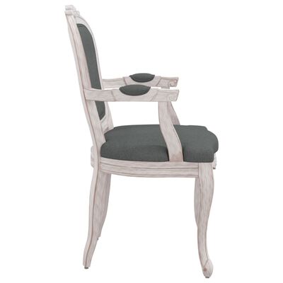 vidaXL Valgomojo kėdė, tamsiai pilka, 62x59,5x100,5cm, audinys