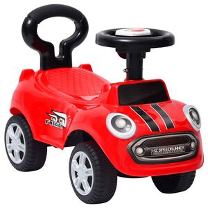 vidaXL Paspiriamas vaiki&scaron;kas automobilis, raudonos spalvos