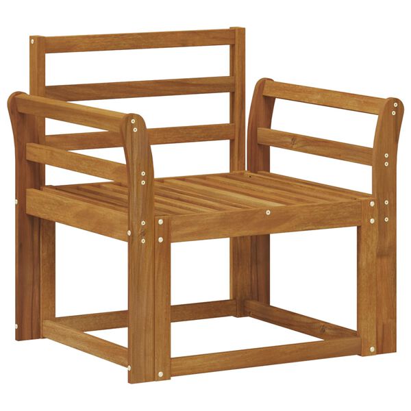 vidaXL Lauko sofa Kietos akacijos mediena Natūrali