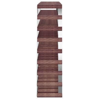 vidaXL Vyno laikiklis 72 buteliams, rudas, pušies medienos masyvas