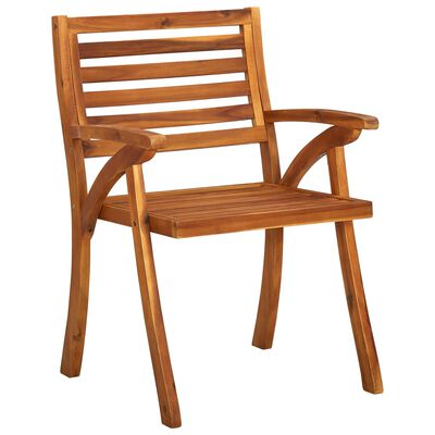 vidaXL Sodo kėdės, 3vnt., akacijos medienos masyvas
