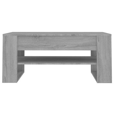 vidaXL Kavos staliukas, pilkas ąžuolo, 102x55x45cm, apdirbta mediena