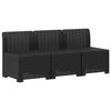 vidaXL 3- vietis Sodas Sofas Ratanas PP Antracito