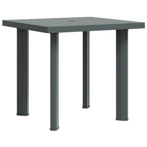 vidaXL Sodo stalas, žalios spalvos, 80x75x72cm, plastikas