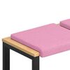 vidaXL Suoliuko pagalvė 2 pcs Audinys Rožinė Gylis 35 cm