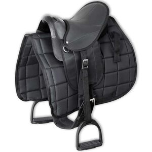 vidaXL Ponio balno rinkinys, 10", juodas