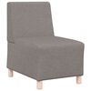 vidaXL Modulinė sofa be porankių, pilkai ruda, 55 cm, audinys