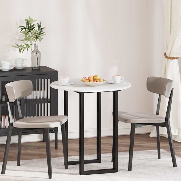 vidaXL Stalo vir&scaron;us Balta 70 x 70 x 1,5 cm Apdirbta mediena