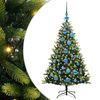 vidaXL Dirbtinė sulankstoma Kalėdų eglutė su 150 LED lemputių 120 cm